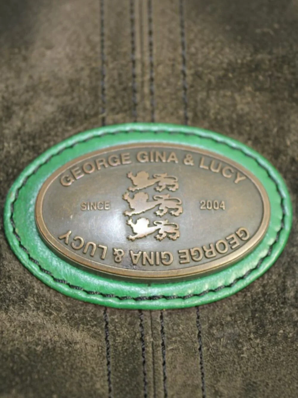 George Gina & Lucy CosmiCurse No Grey Day City Suede Shoulder Y2K Bag